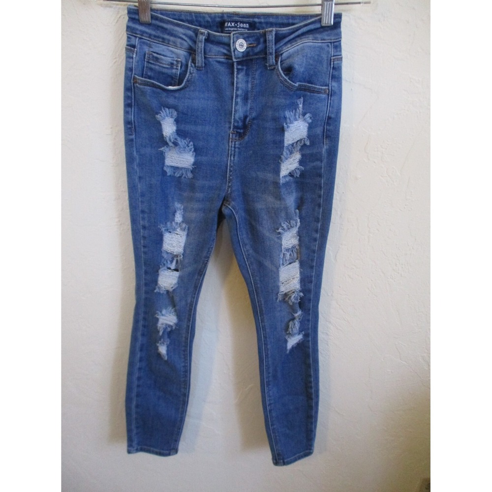 Wax Jean - Vintage-Inspired Destructed Ankle Skinny Jean - 90187 Size 3